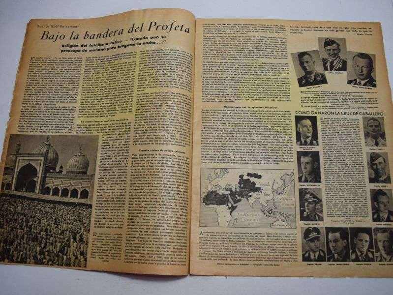 90) Original WW2 German Luftwaffe Adler Magazine in Spanish 8th February 1944 — image 4