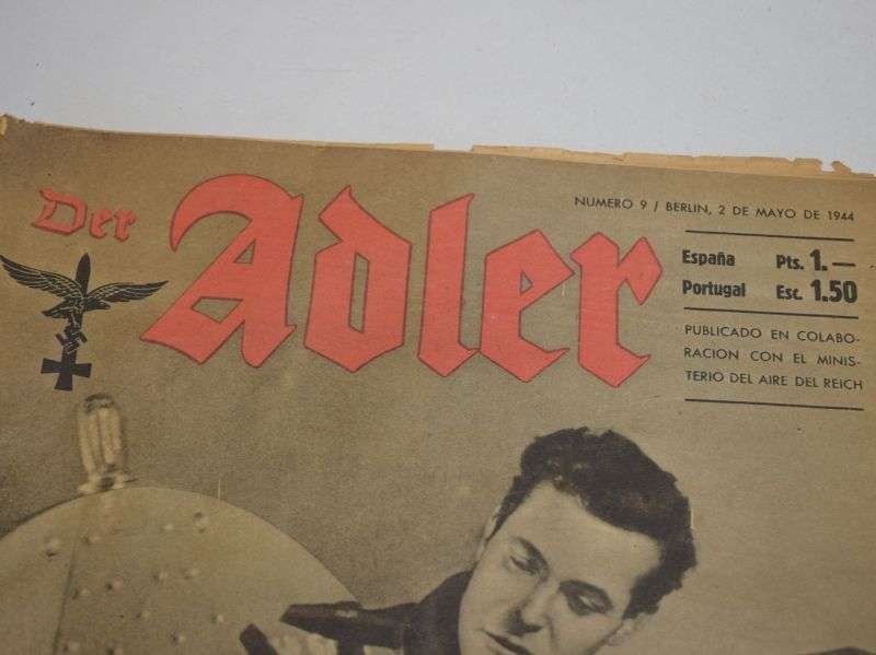 89) Original WW2 German Luftwaffe Adler Magazine in Spanish 2nd May 1944 — image 6