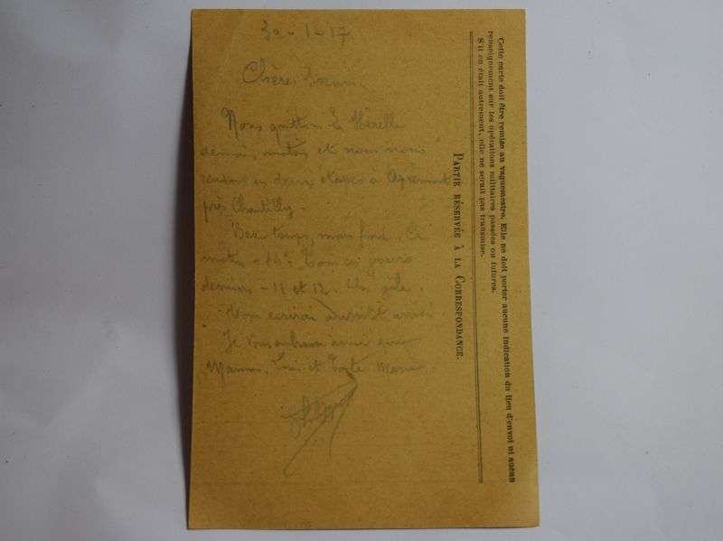 97) Good Original French Army Postcard Dated January 1917 — image 4