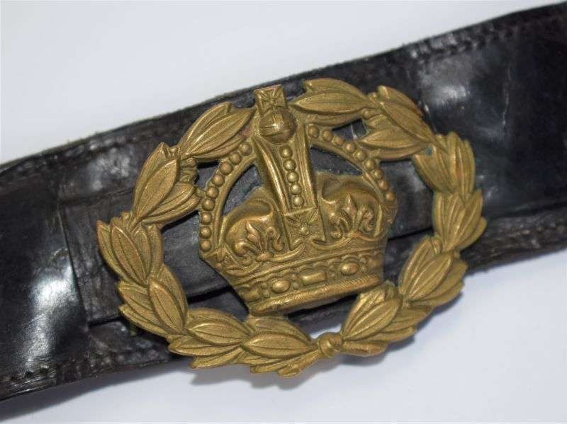 58) Very Nice Early WW1 WW2 WO2 Leather Wrist Rank Bracelet — image 5