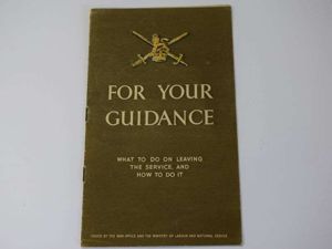 73) Late WW2 Army Pamphlet For Your Guidance, What To …