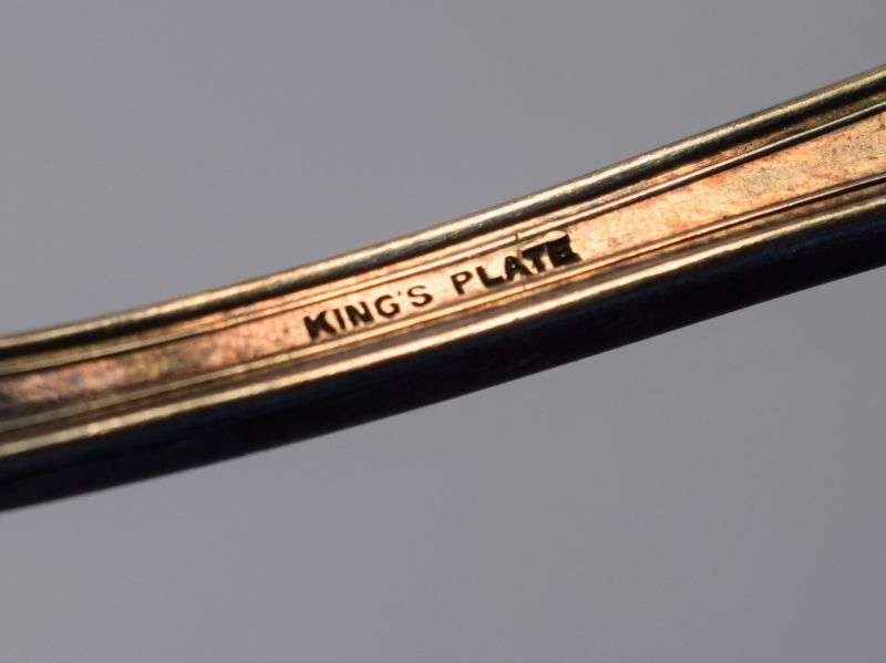 8) WW2 Royal Canadian Armoured Corps Large Salad Fork — image 2