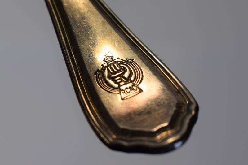 8) WW2 Royal Canadian Armoured Corps Large Salad Fork — image 4