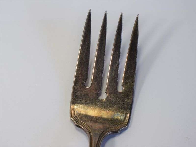 8) WW2 Royal Canadian Armoured Corps Large Salad Fork — image 5