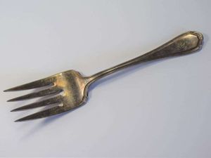 8) WW2 Royal Canadian Armoured Corps Large Salad Fork