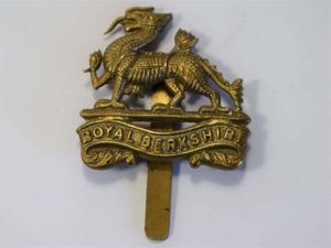 16) Good Original WW1 WW2 Cap Badge Royal Berkshire Regiment
