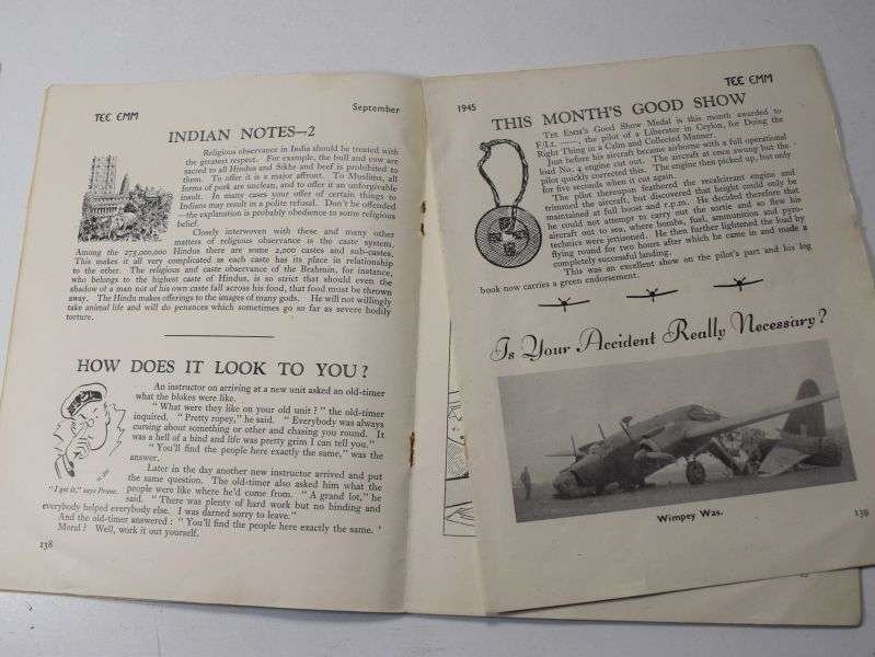 105) A Pair of Original WW2 RAF TEE EMM Christmas 1943/44 & September 1945 — image 4