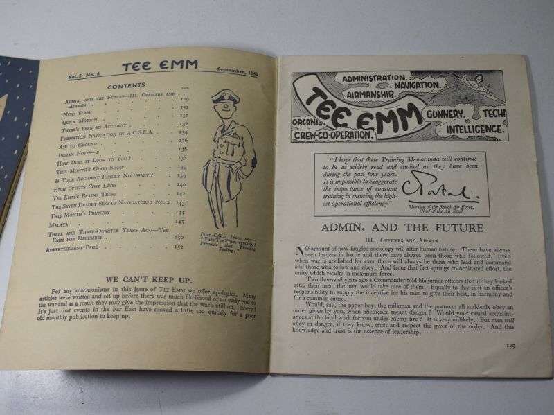 105) A Pair of Original WW2 RAF TEE EMM Christmas 1943/44 & September 1945 — image 5