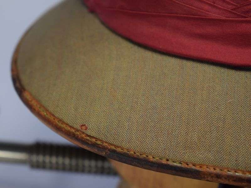 69) 1930s-WW2 British Officers? Sun Helmet with Unidentified Flash — image 10