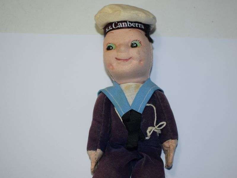 73) Vintage Souvenir Sailor Doll S.S.Canberra Falklands War! — image 10