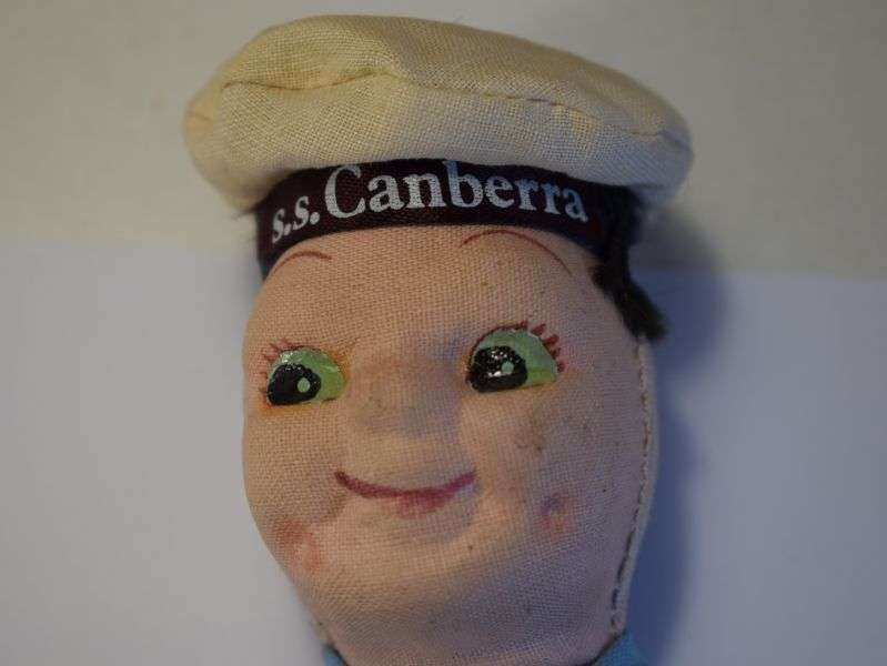 73) Vintage Souvenir Sailor Doll S.S.Canberra Falklands War! — image 9