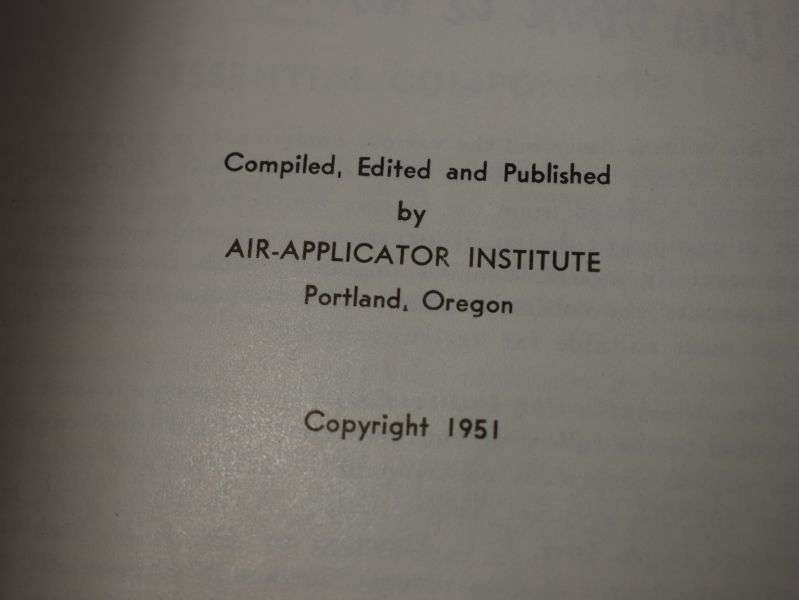 2) Interesting 1951 Handbook Detecting Efficient Equipment. Crop Dusting Etc — image 10
