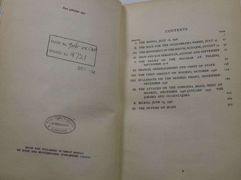 151) Original Book The March of a Nation, My Year of Spain's Civil War 1937 — image 12