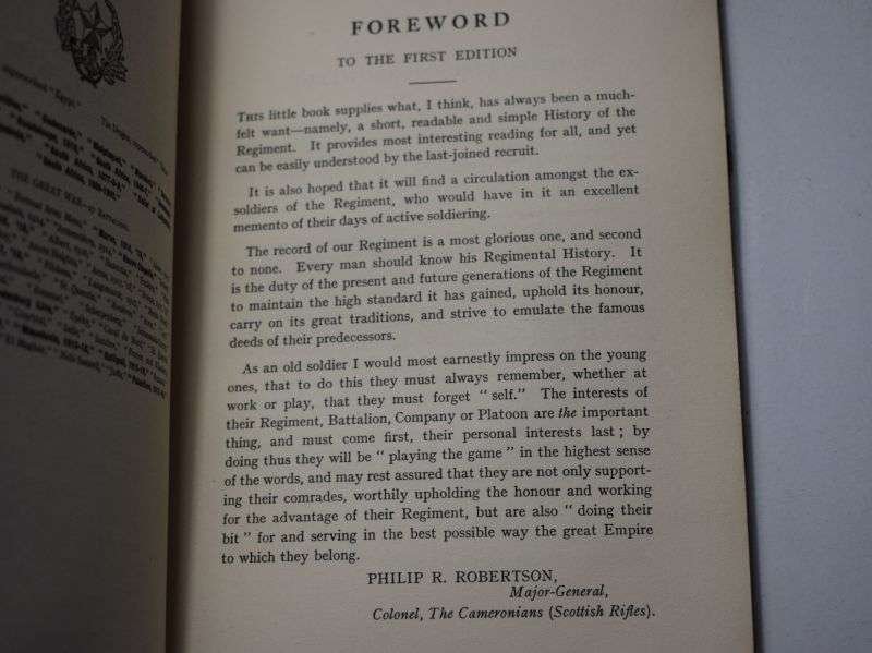 7) A short History of The Cameroonian's (Scottish Rifles) 1689-1939 — image 9