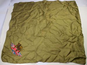 24) Excellent Original WW2 Patriotic Pure Silk Head Scarf/hanky Union …