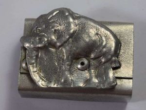 26) Interesting Trench Art Type Matchbox Cover From Aircraft Parts?