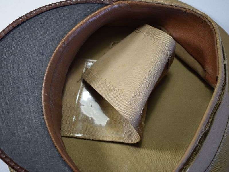 37) Original WW2 US Army Enlisted Mans Tropical Issue Peaked Cap — image 3