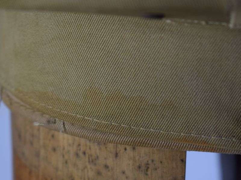 37) Original WW2 US Army Enlisted Mans Tropical Issue Peaked Cap — image 9