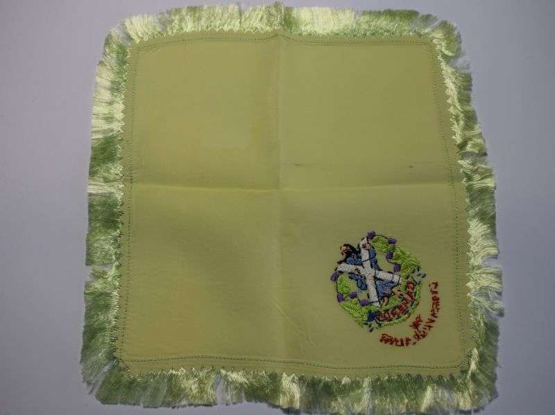 57) Excellent Original WW1 WW2 The Cameron Highlanders Sweetheart Hanky — image 2