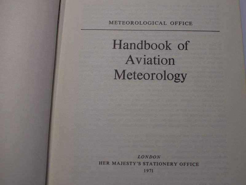59) HMSO Handbook of Aviation Meteorology 2nd Edition Printed 1971 — image 9
