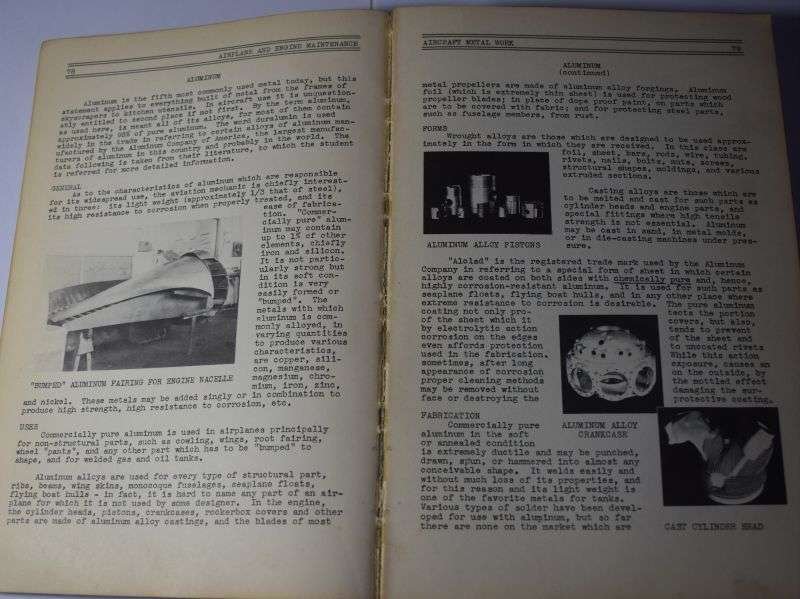 60) Large Original WW2 Airplane & Engine Maintenance For The Air Mechanic 1939 — image 11