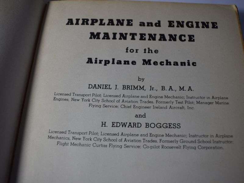 60) Large Original WW2 Airplane & Engine Maintenance For The Air Mechanic 1939 — image 17
