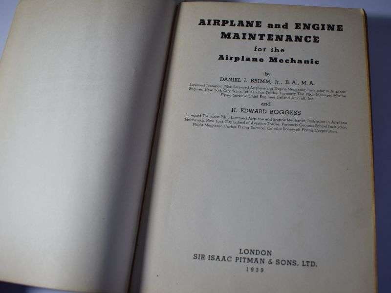 60) Large Original WW2 Airplane & Engine Maintenance For The Air Mechanic 1939 — image 18