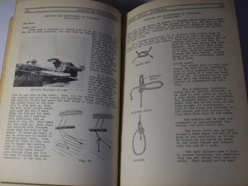 60) Large Original WW2 Airplane & Engine Maintenance For The Air Mechanic 1939 — image 4