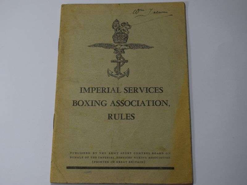 92) Original British Military Imperial Service Boxing Association Rules Book — image 12