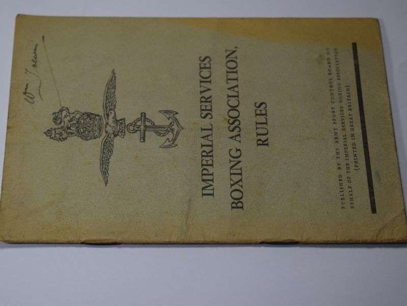92) Original British Military Imperial Service Boxing Association Rules Book — image 8