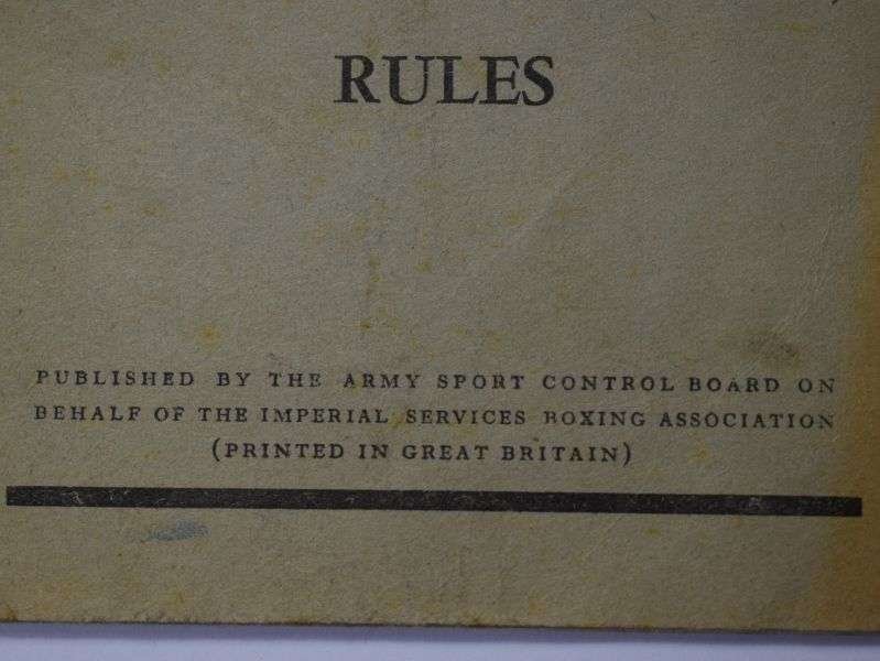 92) Original British Military Imperial Service Boxing Association Rules Book — image 9