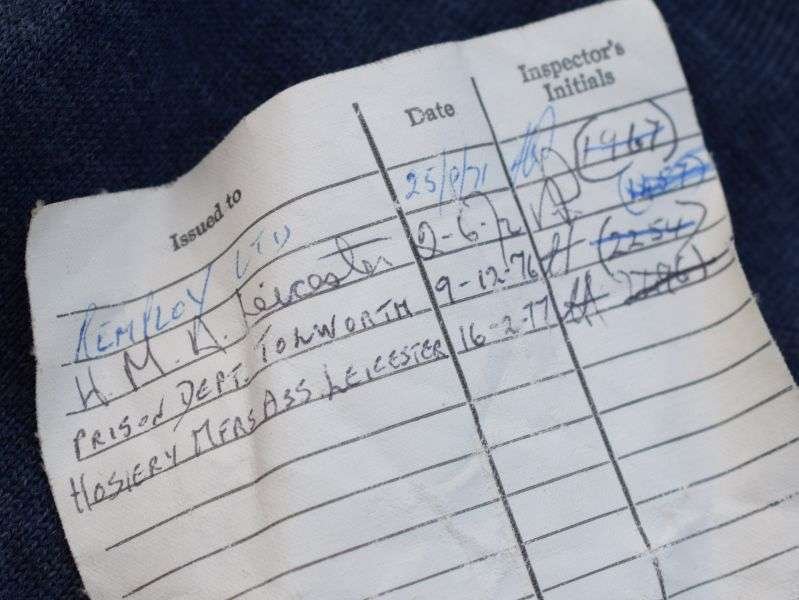 136) Mint 1960s Sealed Pattern Cardigan Blue Grey/Nylon for WRAF — image 5