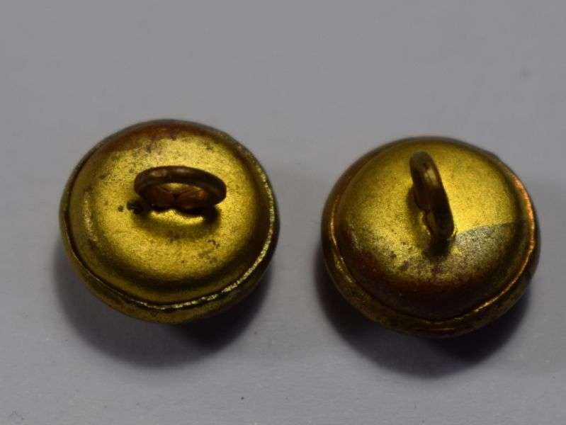 9) Original WW1 WW2 Royal Artillery Cap Button Pair — image 2