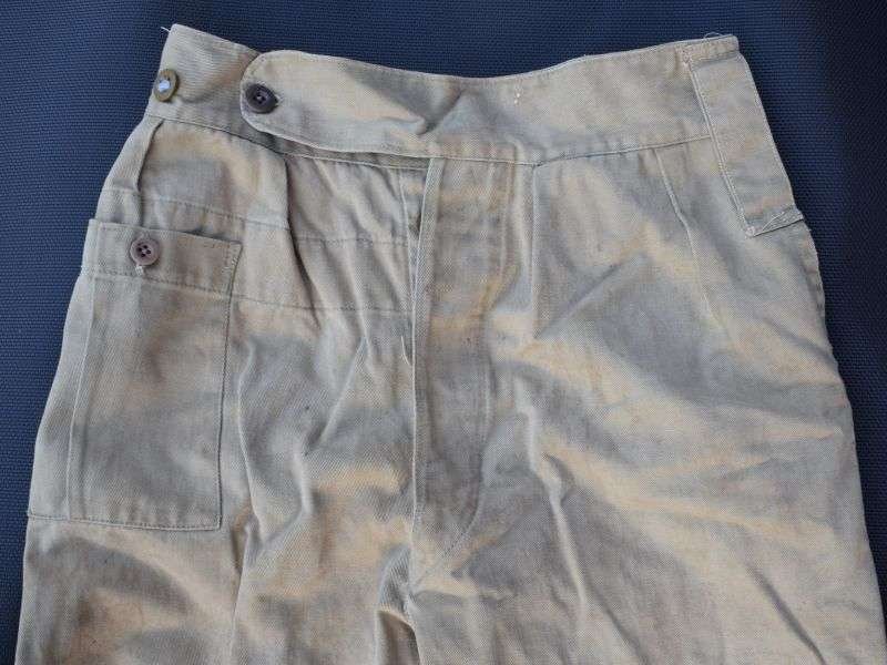 49) Original WW2 Indian Made 1942 Pattern? Khaki Drill Trousers 1944 — image 14