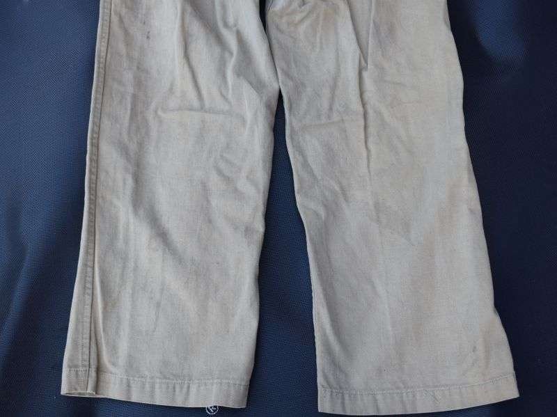 49) Original WW2 Indian Made 1942 Pattern? Khaki Drill Trousers 1944 — image 2