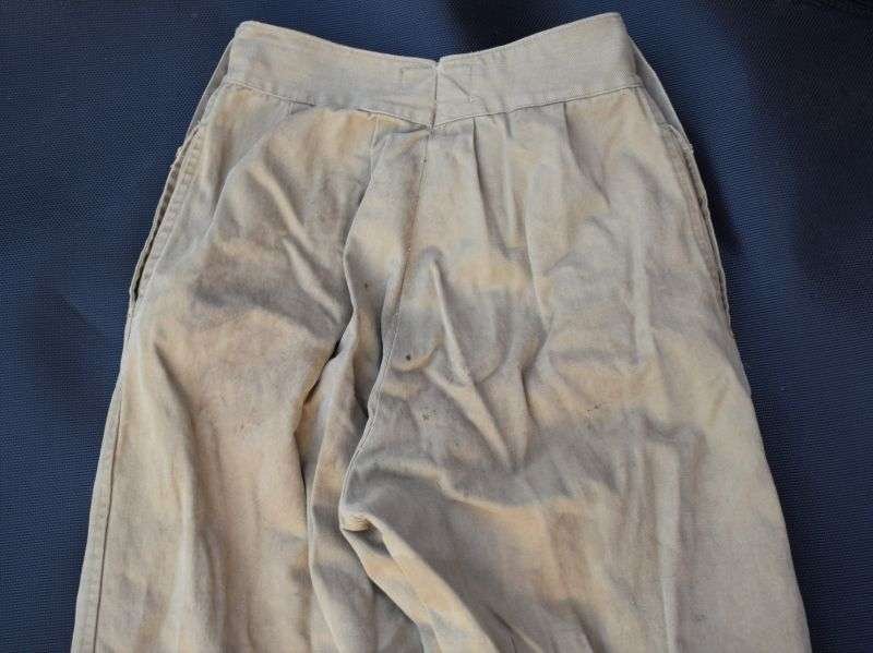 49) Original WW2 Indian Made 1942 Pattern? Khaki Drill Trousers 1944 — image 4
