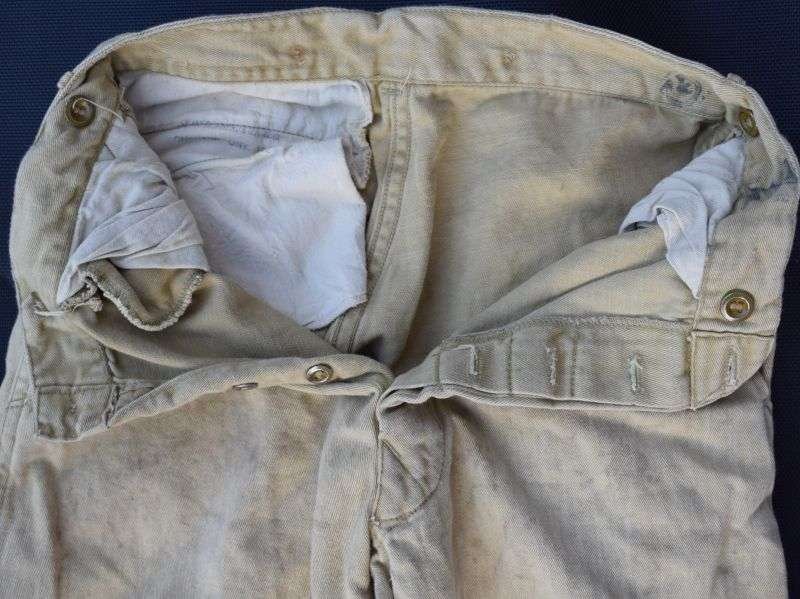 50) Original WW2 Canadian Made Khaki Drill Trousers Dated 1940 — image 11