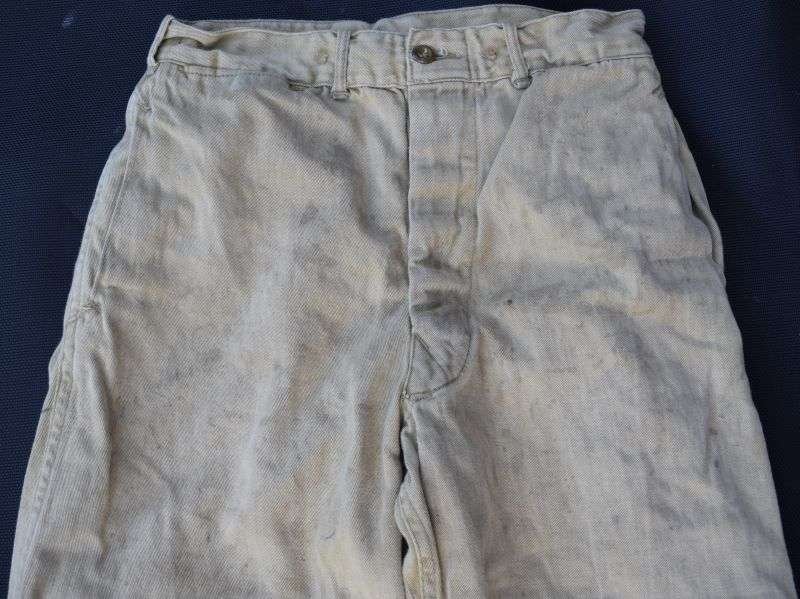 50) Original WW2 Canadian Made Khaki Drill Trousers Dated 1940 — image 16