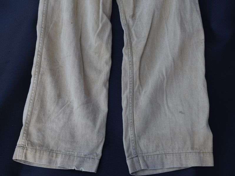 50) Original WW2 Canadian Made Khaki Drill Trousers Dated 1940 — image 3