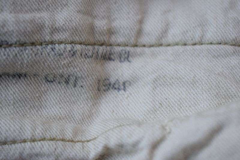 50) Original WW2 Canadian Made Khaki Drill Trousers Dated 1940 — image 8