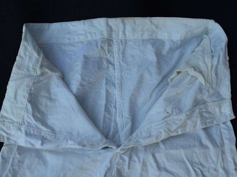 54) Original WW2 Royal Canadian Navy Issue White Tropical Shorts — image 6