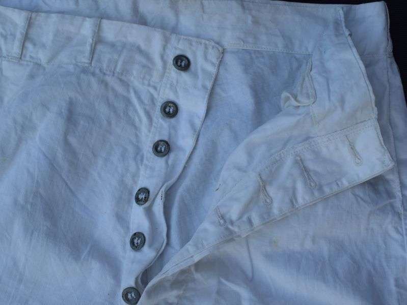 54) Original WW2 Royal Canadian Navy Issue White Tropical Shorts — image 7