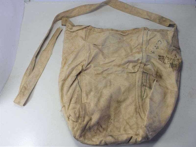 121) Excellent Original WW2 Indian Made Horse/Mule Nose Bag Dated 1941 — image 9