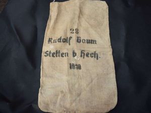 60) Excellent Original Early German Grain Sack Rudolf Baum Stetten …