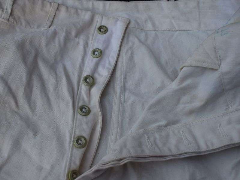 62) Original WW2 Royal Canadian Navy Issue White Tropical Shorts — image 4