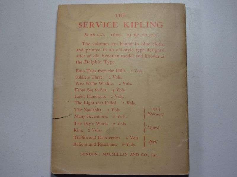119) Original 1st Edition Book The New Army in Training By Rudyard Kipling 1915 — image 3