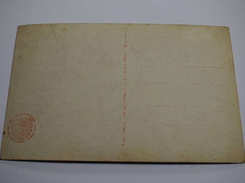 171) WW1 French Postcard. British & French Soldiers with Children — image 2