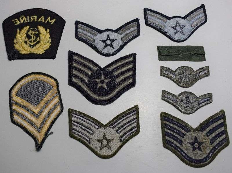 148) Various Original Post WW2 US Army & USAF Rank Patches — image 2