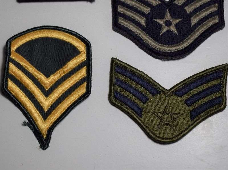 148) Various Original Post WW2 US Army & USAF Rank Patches — image 3