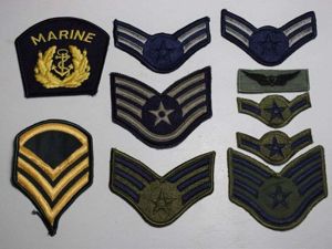 148) Various Original Post WW2 US Army & USAF Rank …